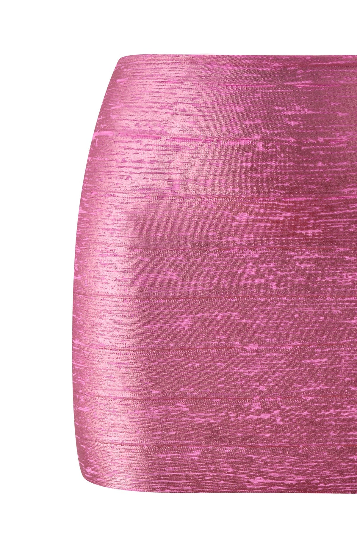 Noblessine AIDEN PLATINUM BANDAGE MINI SKIRT - FUCHSIA