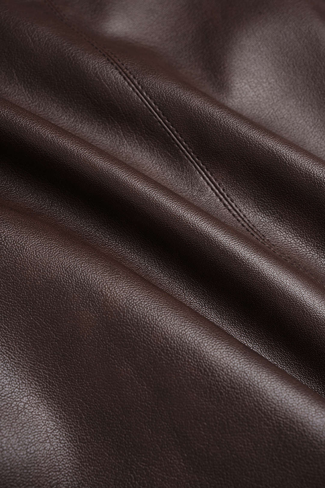 Noblessine Faux Leather Belted Mini Skirt
