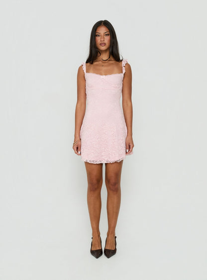 Noblessine Beacall Mini Dress Light Pink