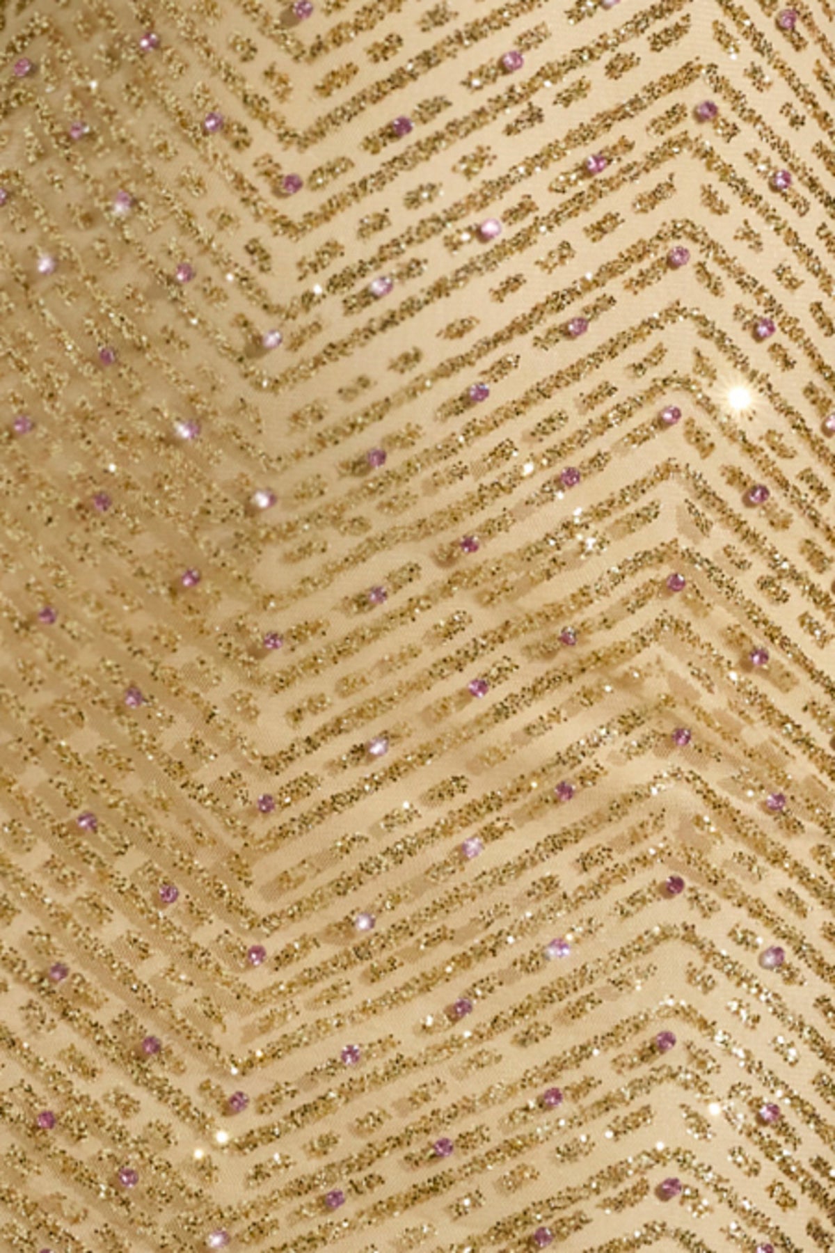 Noblessine Cowl-Neck Maxi Dress in Gold