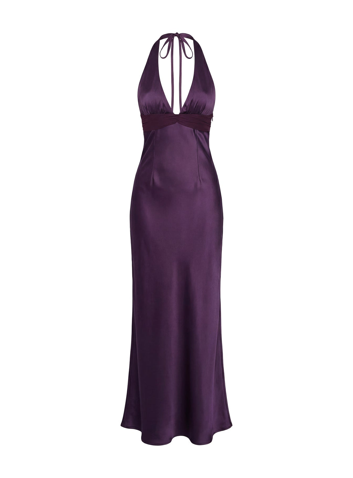 Noblessine Odyssa Halter Maxi Dress Purple