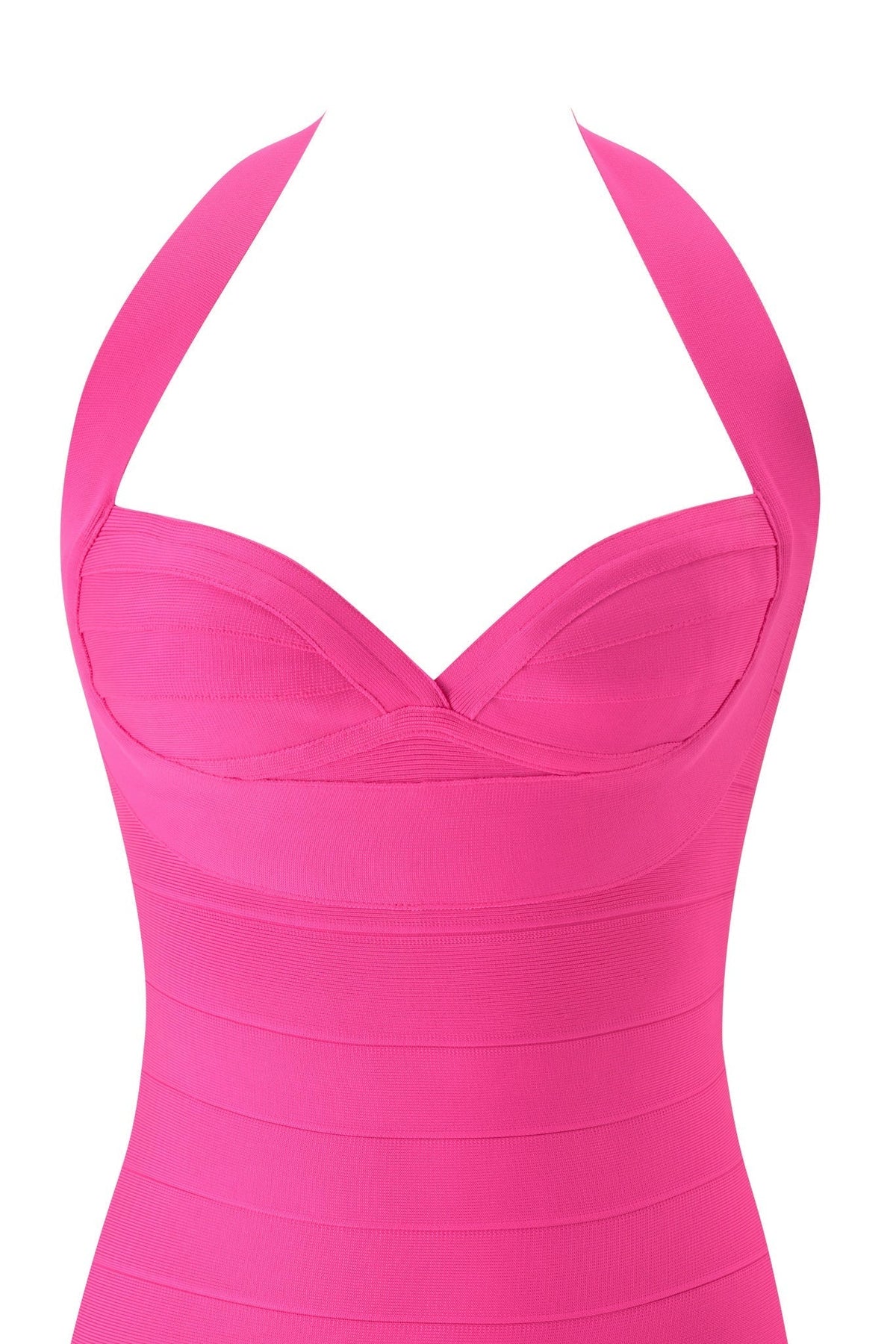 Noblessine ROSELLA BANDAGE MINI DRESS - NEON PINK