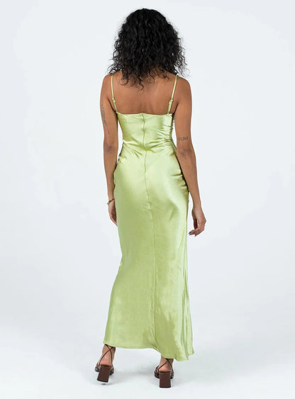 Noblessine Kenzie Maxi Dress Green