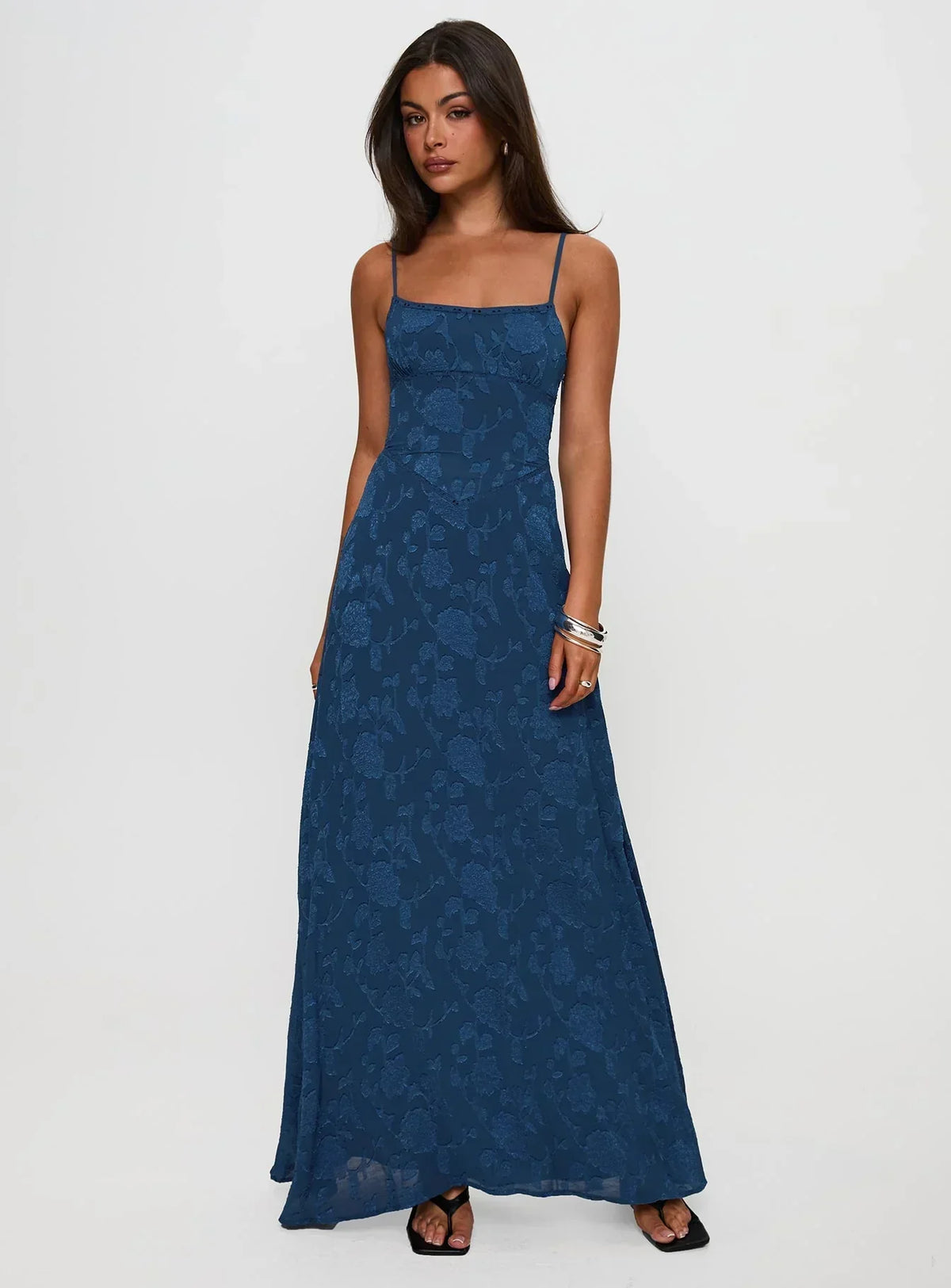 Noblessine South Of France Maxi Dress Navy