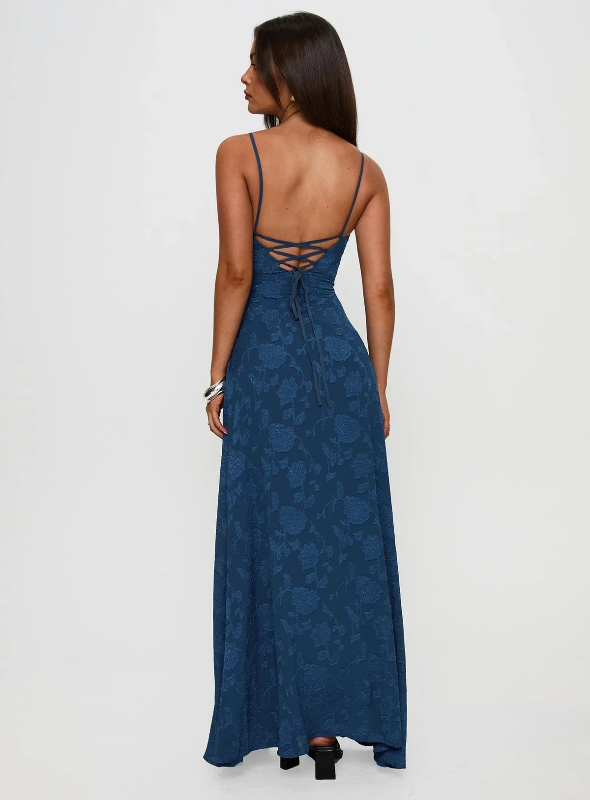 Noblessine South Of France Maxi Dress Navy