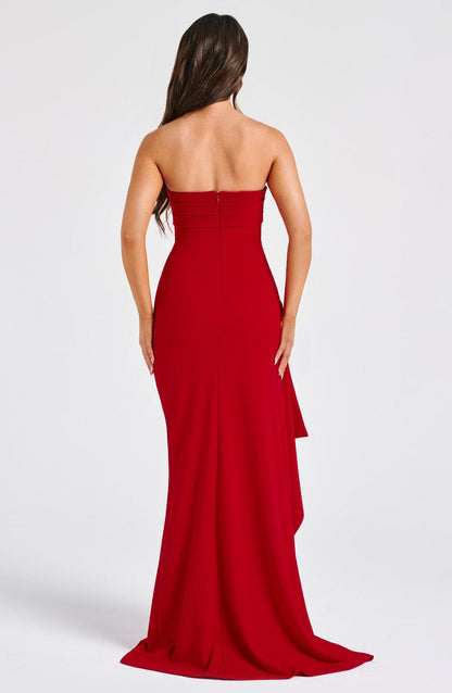 Noblessine Zafira Maxi Dress - Red